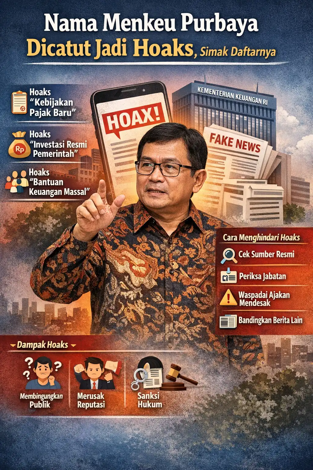 Nama Menkeu Purbaya Dicatut Jadi Hoaks, Simak Daftarnya